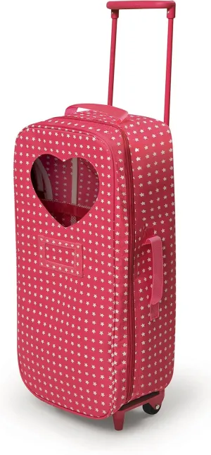 Badger Basket Toy Doll Travel Trolley and Carrier for 18 Inch Dolls – Perfect for On-The-Go Playtime Fun!