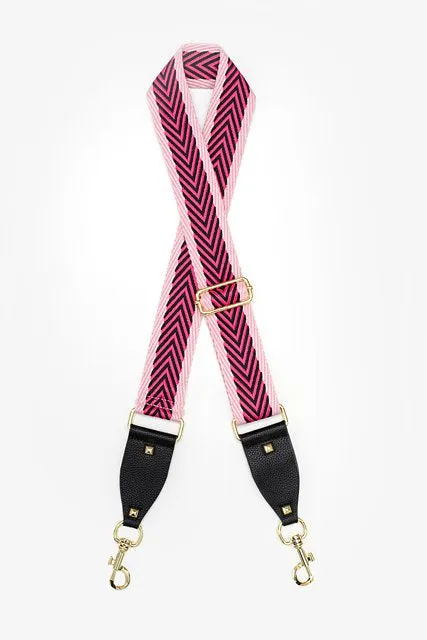 Bag Strap - Woven Arrows Pink