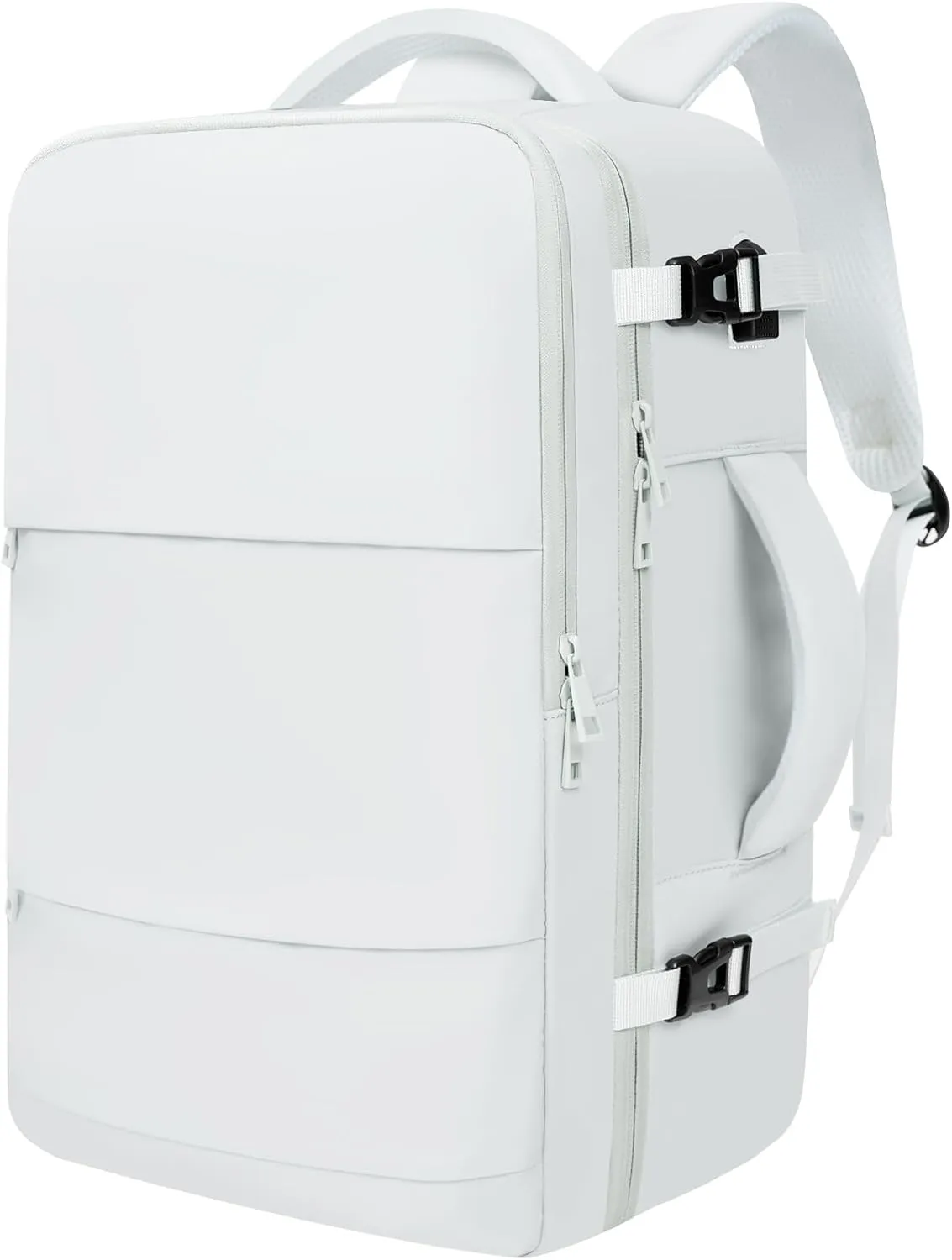 BAGAIL Travel Laptop Backpack, Carry on with USB Port, Luggage Bag for Holiday-White