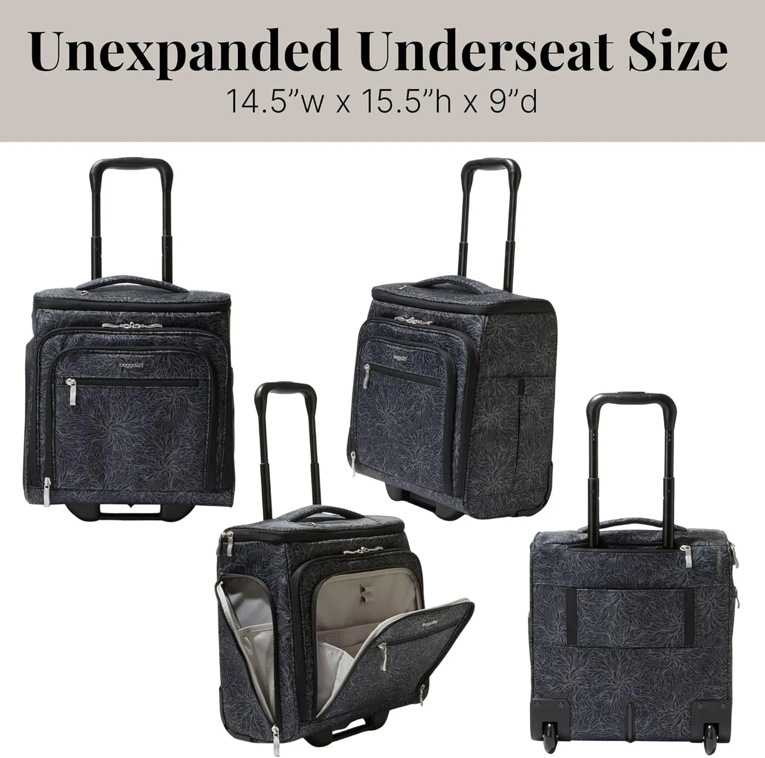 Baggallini Expandable Underseat Carry-On