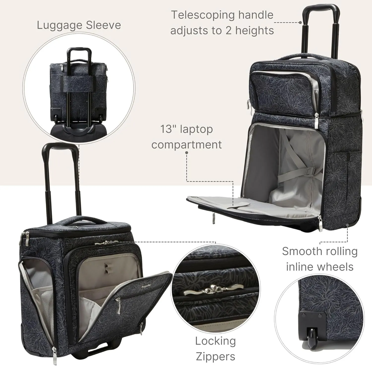 Baggallini Expandable Underseat Carry-On