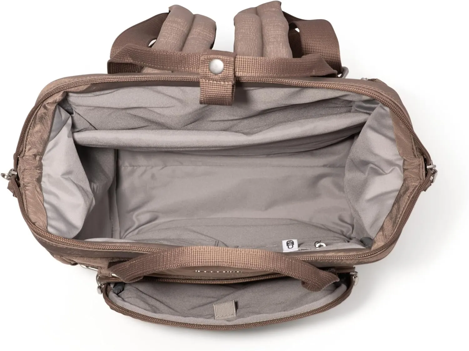Baggallini Securtex Anti-Theft Windsor Backpack for Travel, Work & Collage, RFID & Locking Zipper, Up to 16" Laptop