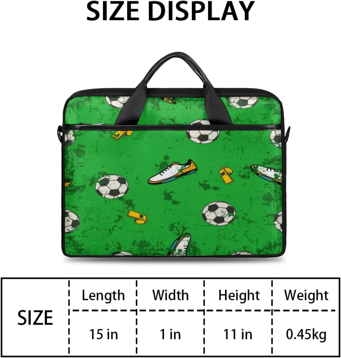 Basketball Laptop Bag for Women Men 13-15 Inch Computer Briefcase Bag Lightweight Notebook Shoulder Messenger Bag