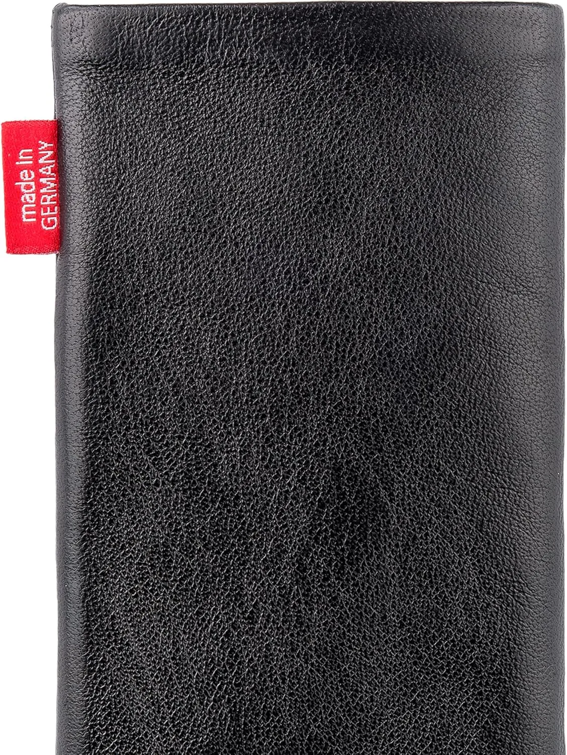 Beat Black Custom Tailored Sleeve for Mobistel Cynus T7. Fine Nappa Leather Pouch with Integrated Microfibre Lining for Display Cleaning