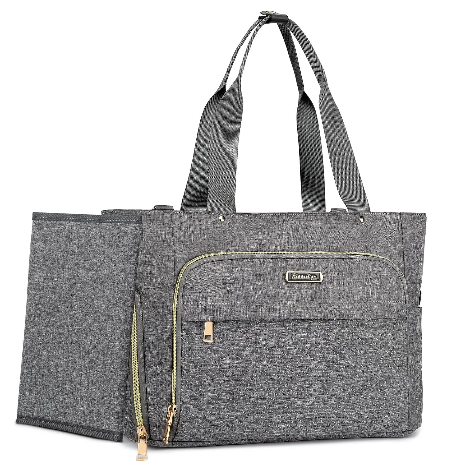 Beaulyn Breast Pump Bag,Diaper Bag Tote with 15.6 Inch Laptop Sleeve for Women Working Moms Fit Most Breast Pumps,Spectra S1, S2, Medela, Evenflo