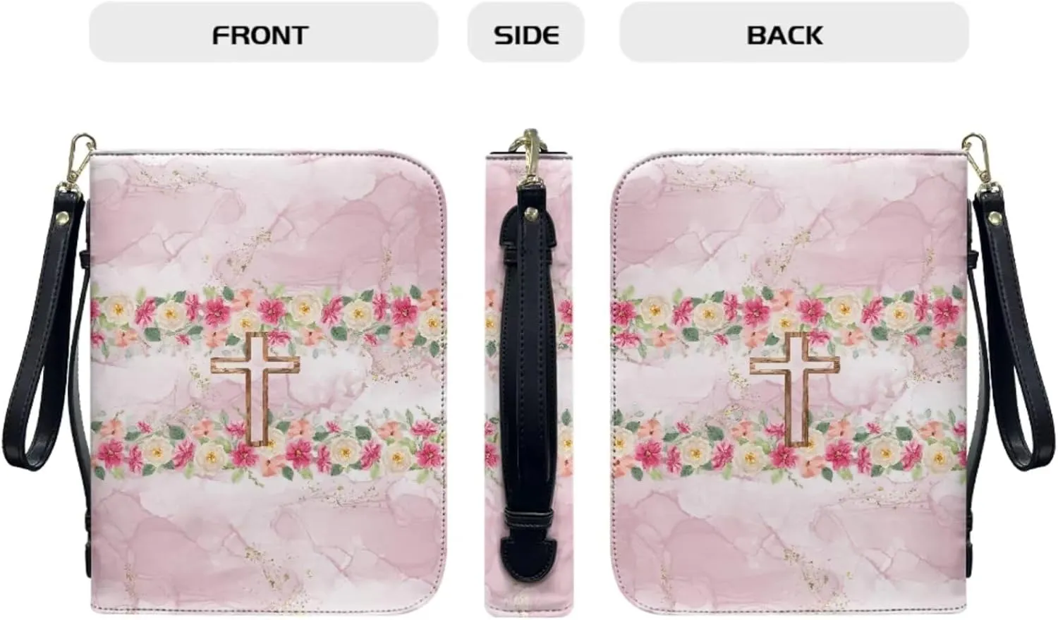 Bible Bags for Women Girls Bible Cover Case with Bookmarks for Men Church Book Handbag for Bible Study