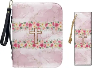 Bible Bags for Women Girls Bible Cover Case with Bookmarks for Men Church Book Handbag for Bible Study