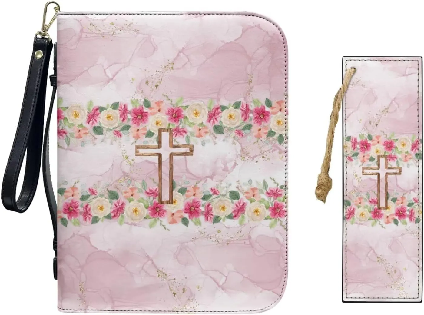 Bible Bags for Women Girls Bible Cover Case with Bookmarks for Men Church Book Handbag for Bible Study