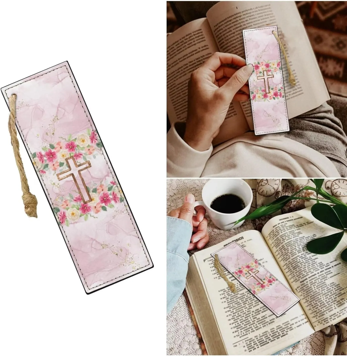 Bible Bags for Women Girls Bible Cover Case with Bookmarks for Men Church Book Handbag for Bible Study