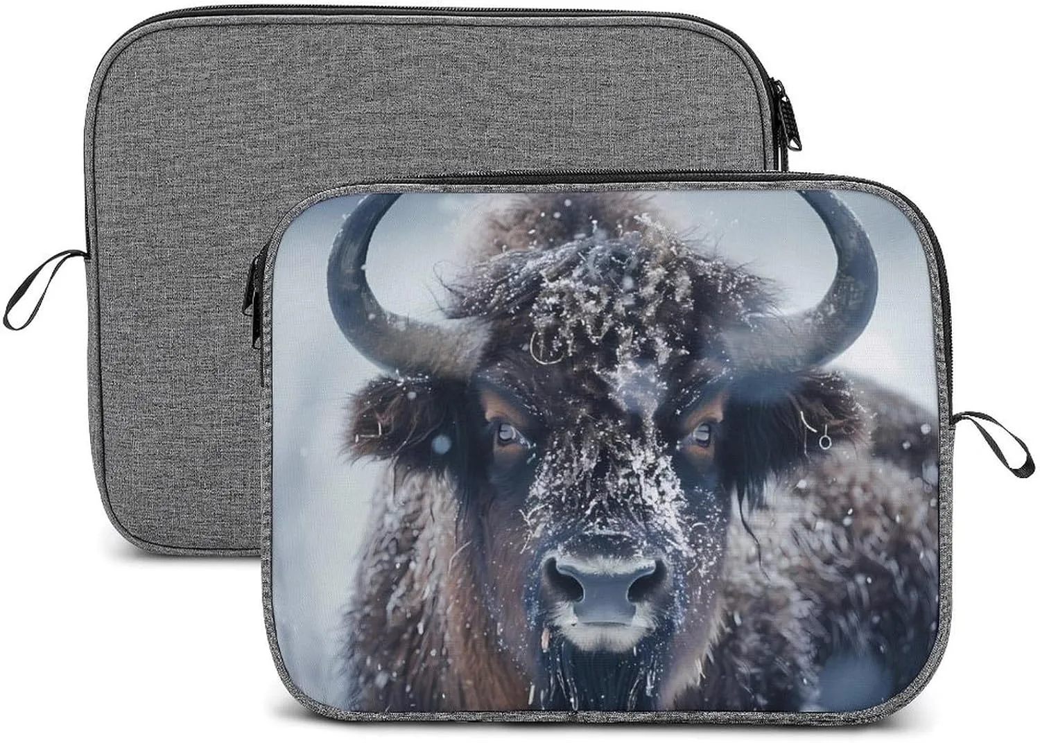 Bison Snowstorm Laptop Bag Protective Laptop Sleeve Bag Briefcase Carrying Case Handbags for Men Women