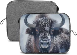 Bison Snowstorm Laptop Bag Protective Laptop Sleeve Bag Briefcase Carrying Case Handbags for Men Women