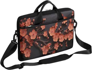 Black And White Butterfly Laptop Bag for Men Women 13-15 Inch Case Bags Sleeve Shoulder with Anti Slip Removable