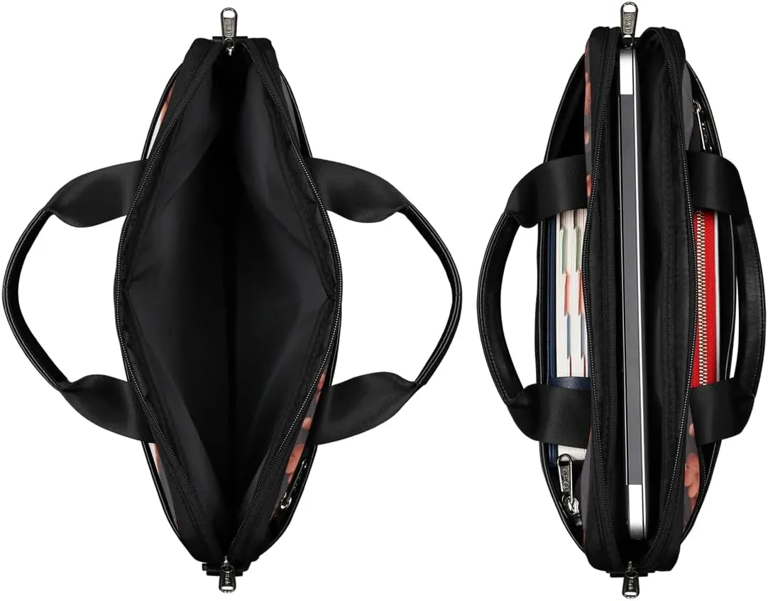 Black And White Butterfly Laptop Bag for Men Women 13-15 Inch Case Bags Sleeve Shoulder with Anti Slip Removable