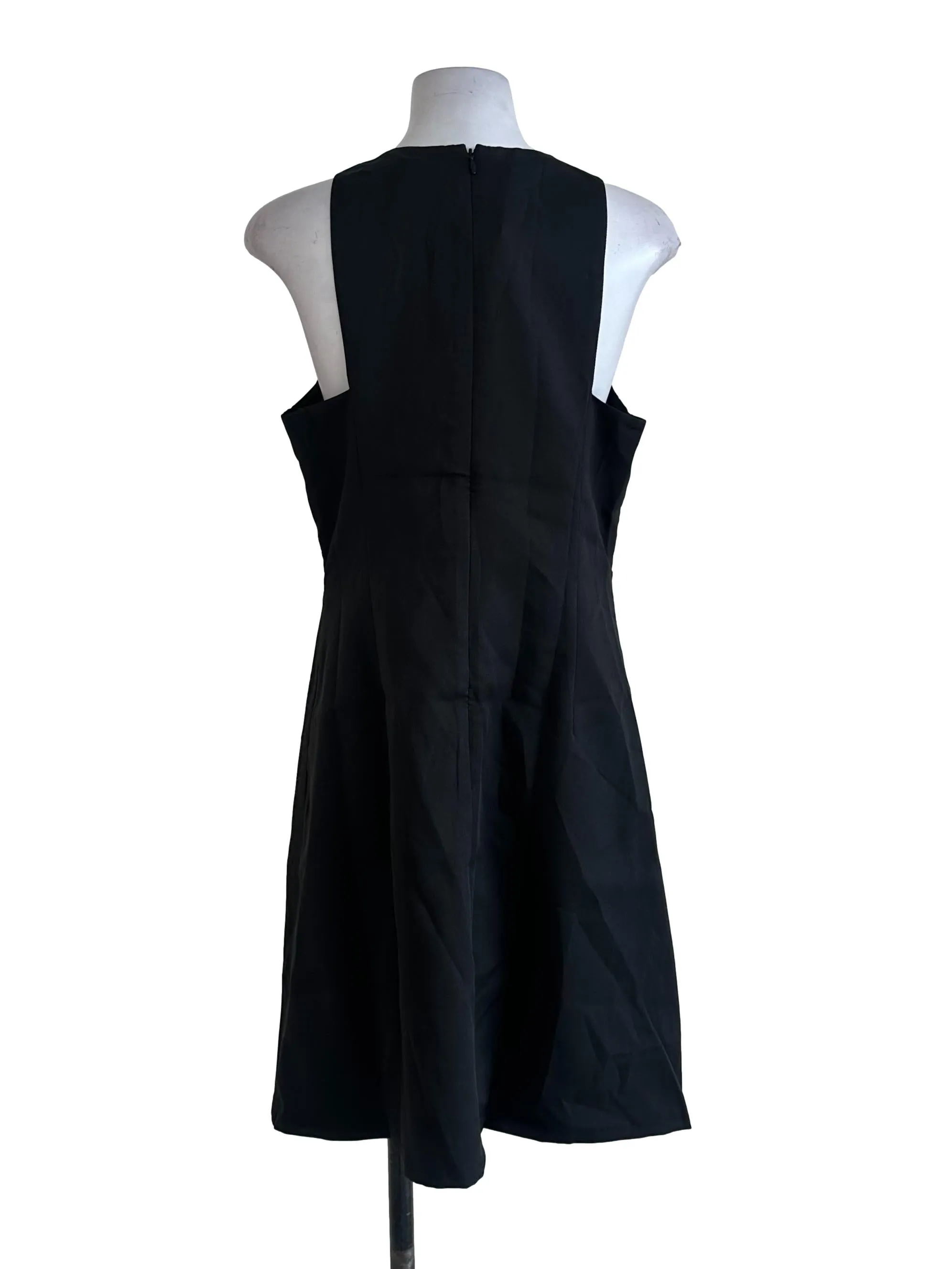 Black Plain Knot Dress LB