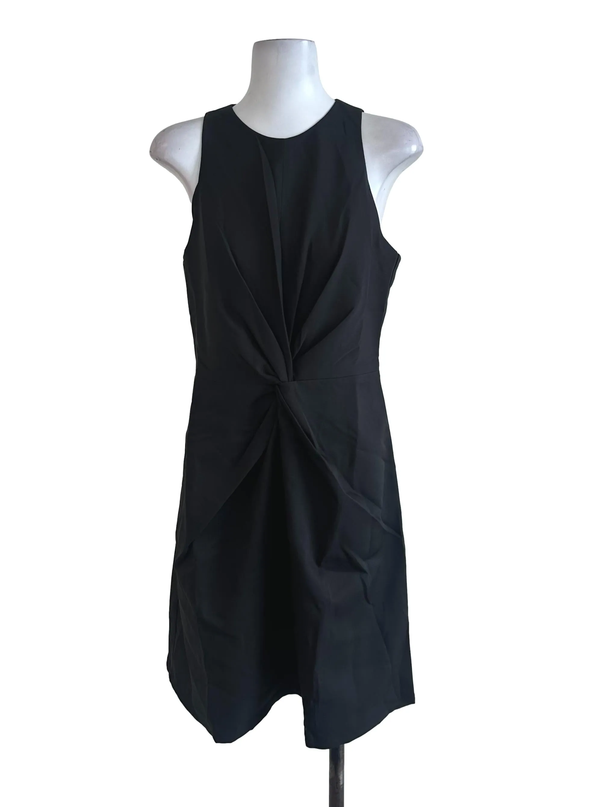 Black Plain Knot Dress LB