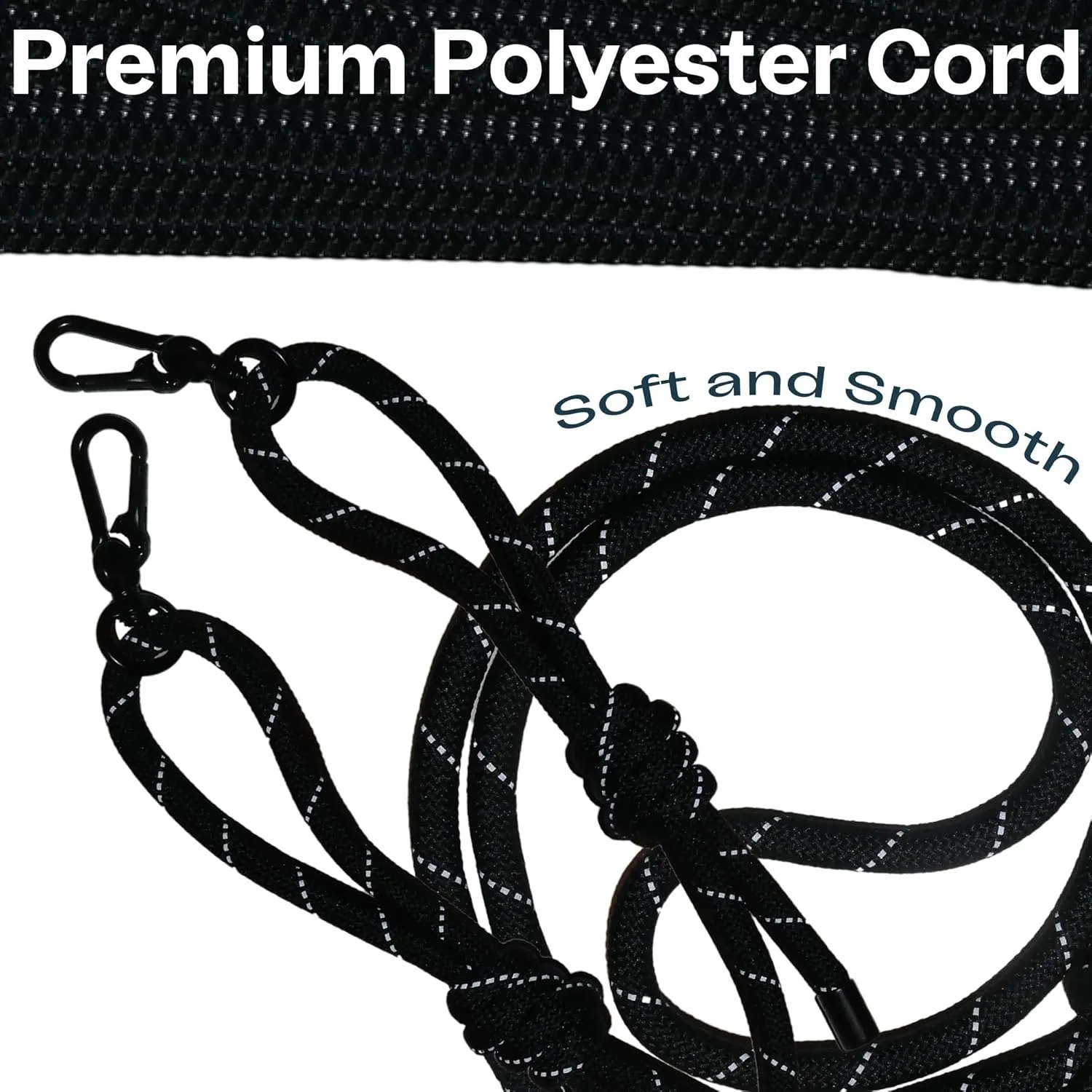 Black Waterproof Wrist Lanyard for Small Bags - Slim Lanyard Suitable for ID Badge Holder, Phone Case
