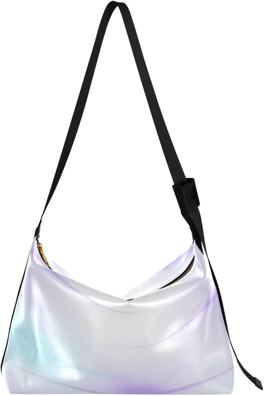 Blue-purple Star Rays Unisex Crossbody Sling Bag Waterproof Women Shoulder Bags Side Bag