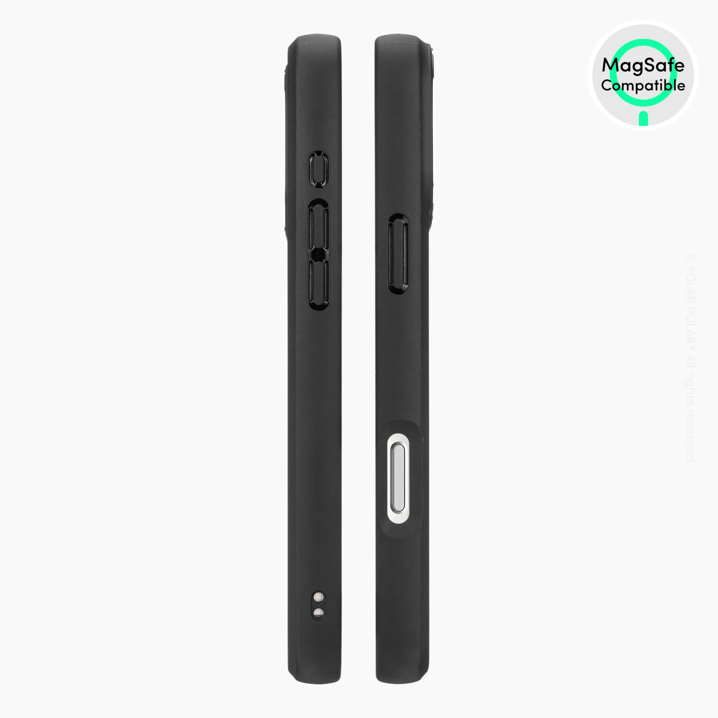 Blue Stripe - iPhone 16 Pro Max Frosted Black Bumper MagSafe Case