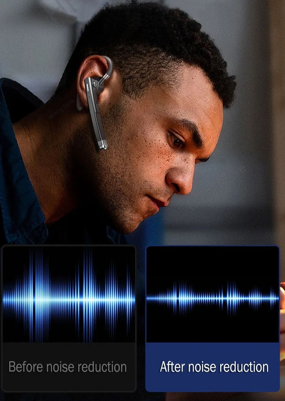 Bluetooth Business Headphones With Extended Microphone
