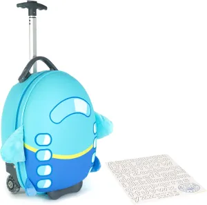 boppi Tiny Trekker Kids Luggage Travel Suitcase Carry On Cabin Bag Holiday Pull Along Trolley Lighweight Wheeled Holdall 17 Litre Hand Case American Airlines Underseat Compliant American Airlines Underseat Compliant
