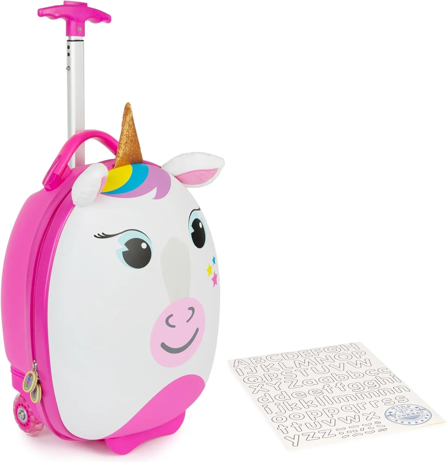 boppi Tiny Trekker Kids Luggage Travel Suitcase Carry On Cabin Bag Holiday Pull Along Trolley Lighweight Wheeled Holdall 17 Litre Hand Case American Airlines Underseat Compliant American Airlines Underseat Compliant