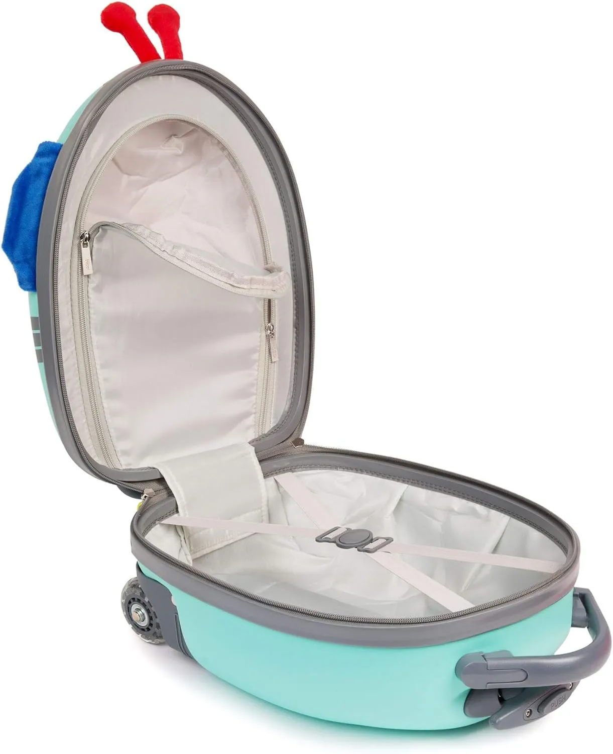 boppi Tiny Trekker Kids Luggage Travel Suitcase Carry On Cabin Bag Holiday Pull Along Trolley Lighweight Wheeled Holdall 17 Litre Hand Case American Airlines Underseat Compliant American Airlines Underseat Compliant