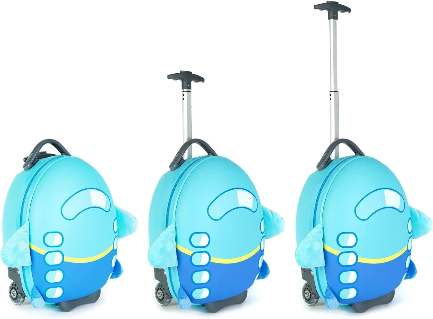 boppi Tiny Trekker Kids Luggage Travel Suitcase Carry On Cabin Bag Holiday Pull Along Trolley Lighweight Wheeled Holdall 17 Litre Hand Case American Airlines Underseat Compliant American Airlines Underseat Compliant