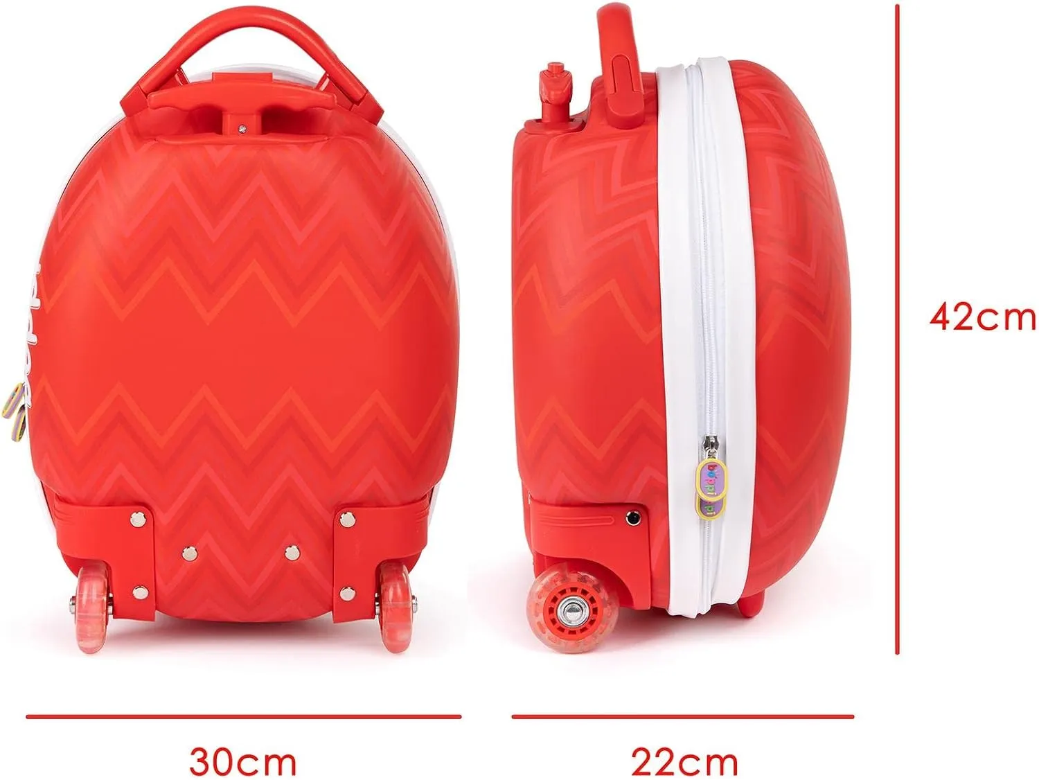 boppi Tiny Trekker Kids Luggage Travel Suitcase Carry On Cabin Bag Holiday Pull Along Trolley Lighweight Wheeled Holdall 17 Litre Hand Case American Airlines Underseat Compliant American Airlines Underseat Compliant