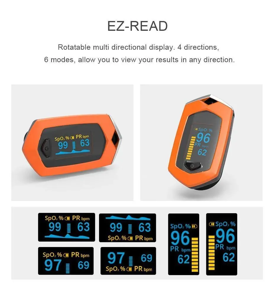 BOXYM YK-81D oSport Finger Pulse Oximeter measure Pulse and SpO2 rates