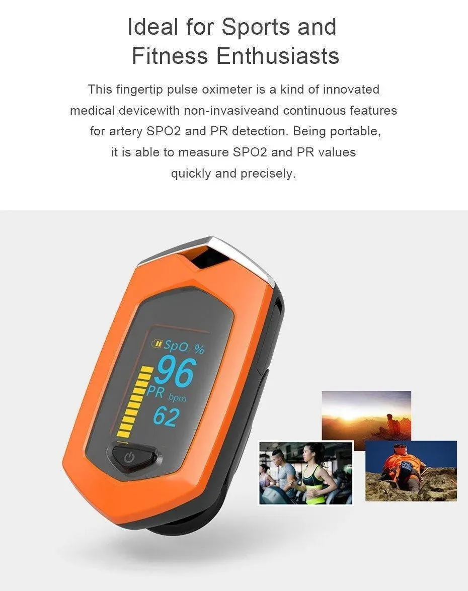 BOXYM YK-81D oSport Finger Pulse Oximeter measure Pulse and SpO2 rates