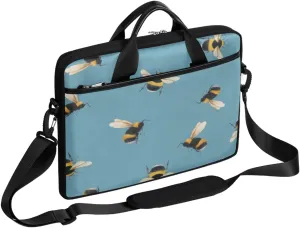 Bumblebee Cute Laptop Bag for Women Men Waterproof Laptop Sleeve Case with Shoulder Strap Business Briefcase 14-15.6 Inch Laptop Carrier