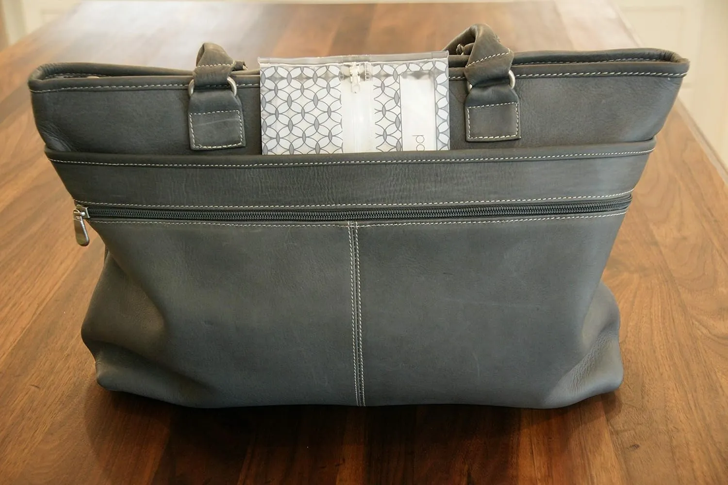 Butipods Reusable Wet Wipe Pouch Slim Case Travel Clutch Holder | Portable Diaper and Hand Bag Wipes Dispenser | Keeps Wipes Moist and Handy! | Set of 2 (Grey Keys & Tiles)