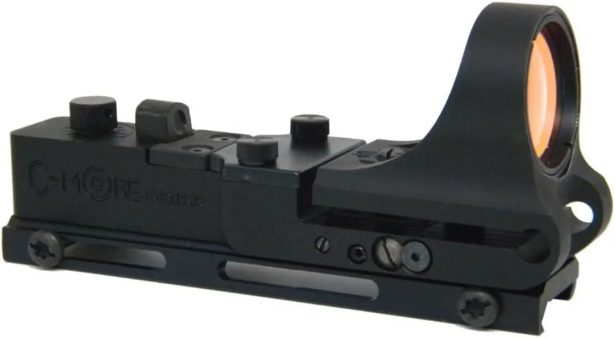 C-MORE Systems Railway Red Dot Sight with Click Switch