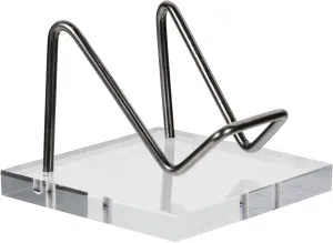 Cabilock Display Stand Acrylic Crystal Holder Stands for Display Minerals Raw Stone Display Lightweight Easy to Store