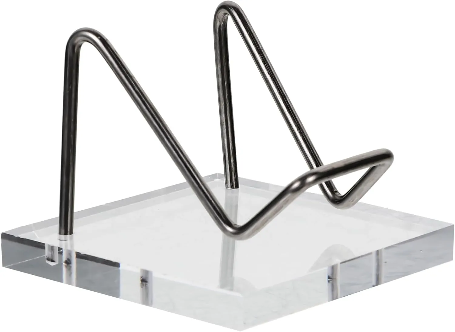 Cabilock Display Stand Acrylic Crystal Holder Stands for Display Minerals Raw Stone Display Lightweight Easy to Store
