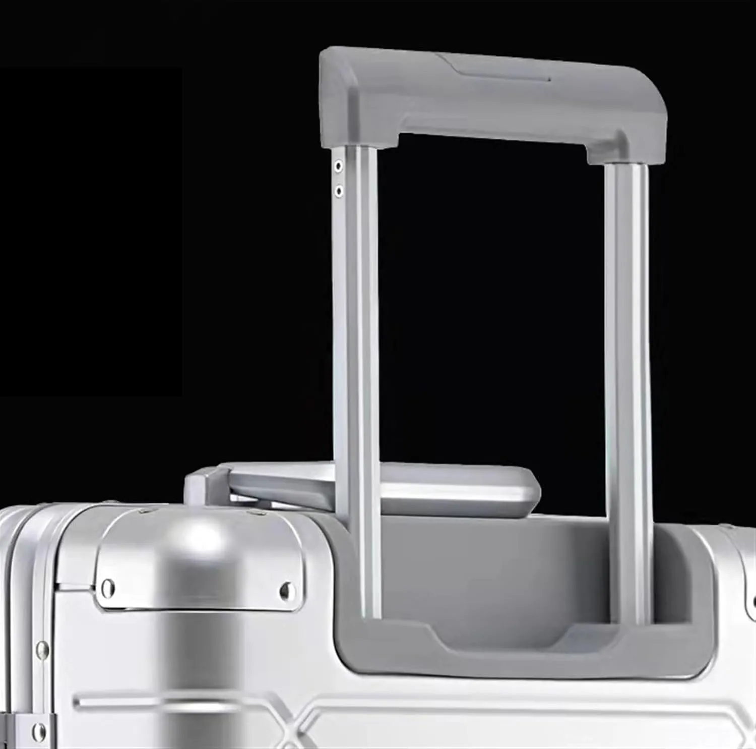 Cabin Luggage Aluminum Magnesium Metal Hard Shell Suitcase Wheeled Trolley Travel Large Capacity Travel Bag