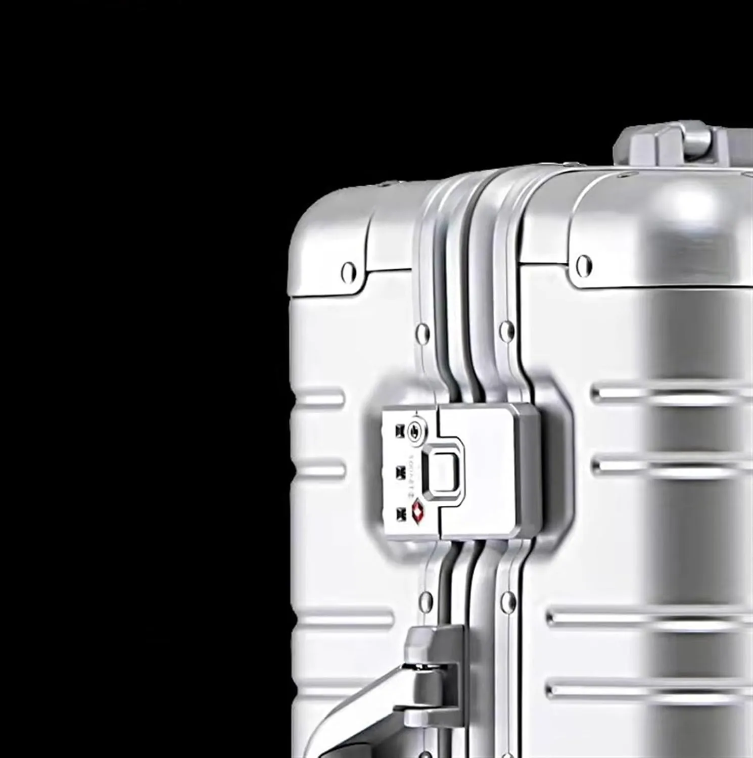 Cabin Luggage Aluminum Magnesium Metal Hard Shell Suitcase Wheeled Trolley Travel Large Capacity Travel Bag