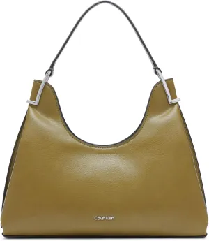Calvin Klein Women's Falcon Shoulder Bag – Vegan Leather, 2 Pockets