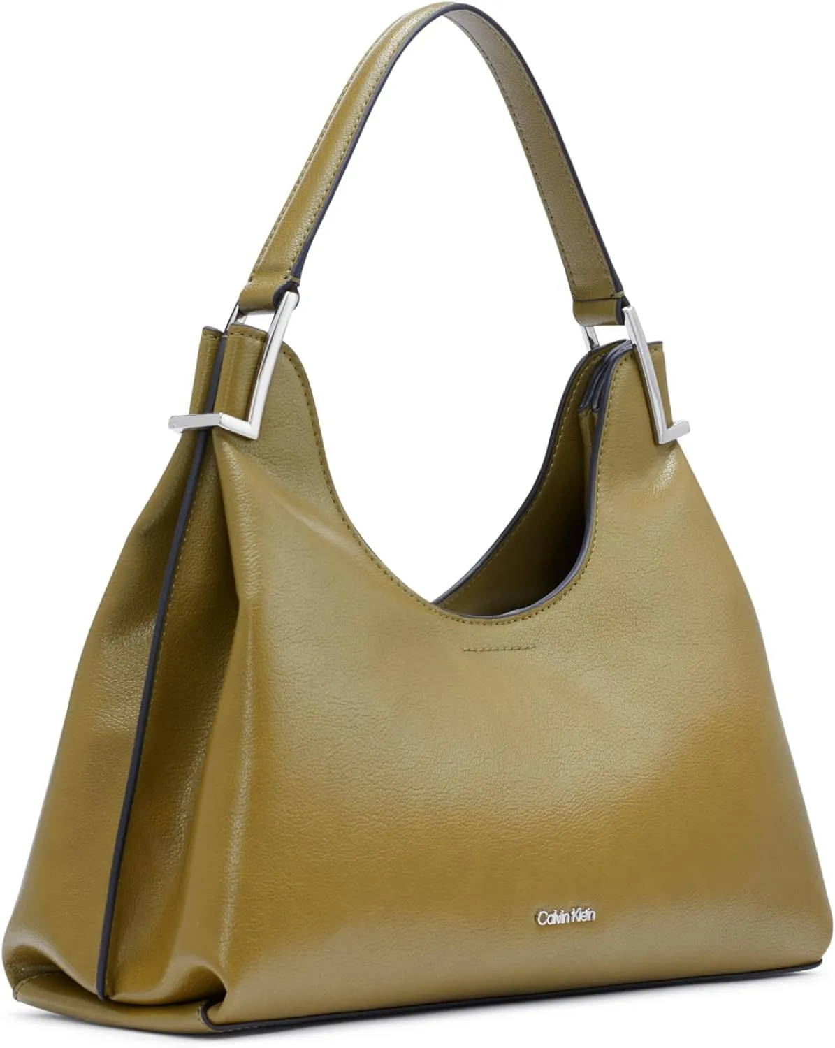 Calvin Klein Women's Falcon Shoulder Bag – Vegan Leather, 2 Pockets