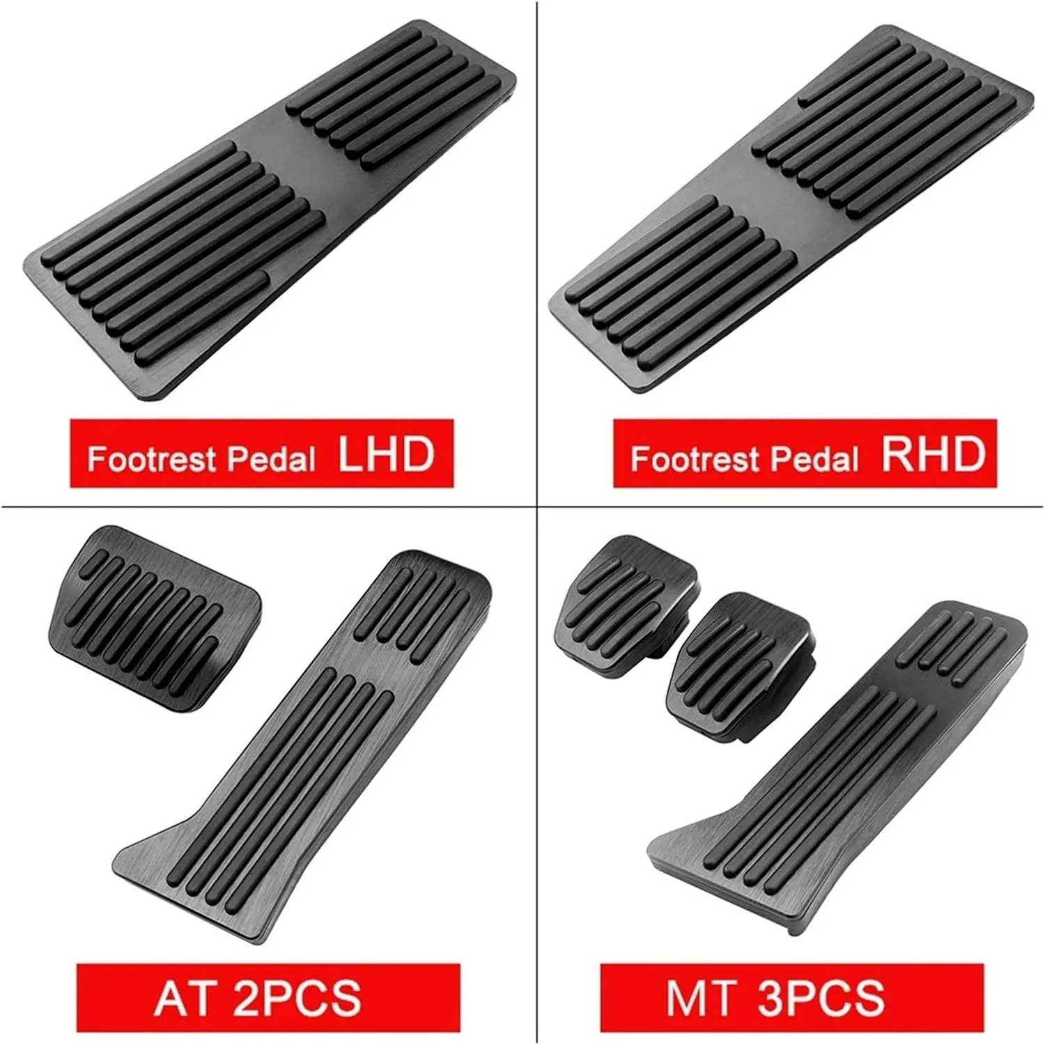 Car Pedals for Mazda 2 Dome 3 BM 6 GL GJ for CX-5 CX5 KE KF CX3 for CX-3 CX7 CX-7 CX-8 CX8 CX9 for CX-9 Car Accelerator Footrest Brake Clutch Pedal Pad Car Pedal Cover