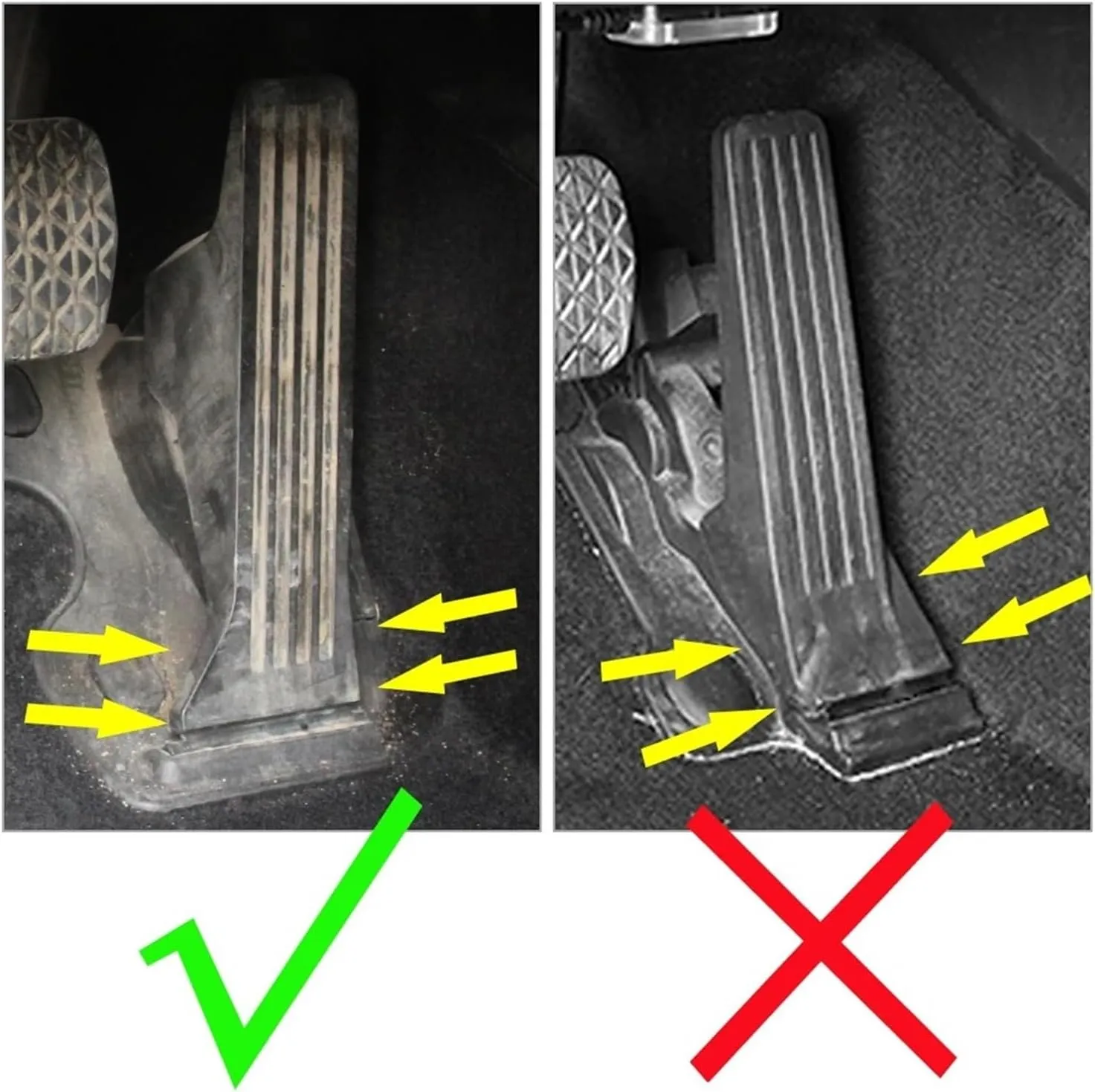 Car Pedals for Mazda 2 Dome 3 BM 6 GL GJ for CX-5 CX5 KE KF CX3 for CX-3 CX7 CX-7 CX-8 CX8 CX9 for CX-9 Car Accelerator Footrest Brake Clutch Pedal Pad Car Pedal Cover