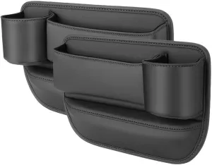 Car Seat Gap Filler Organizer for Land Rover Range Rover III 2001-2012, Car Gap Filler Car Seat Storage Box Seat Gap Storage Box Car Accessories,Black