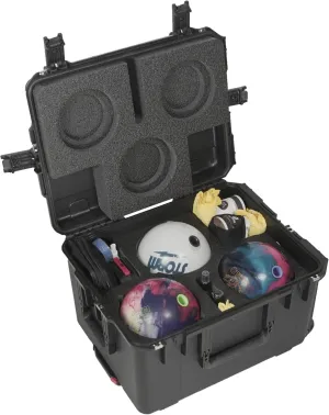 Case Club Heavy Duty Waterproof Bowling Ball Cases with Wheels and Extension Handle