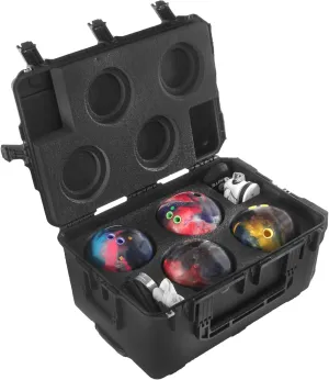 Case Club Heavy Duty Waterproof Bowling Ball Cases with Wheels and Extension Handle