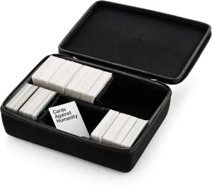 caseling Card Game Case. Fits Cards Against Humanity Card Game. Fits up to 1650 Cards. Includes 6 Moveable Dividers. (Not for Sleeved Cards)