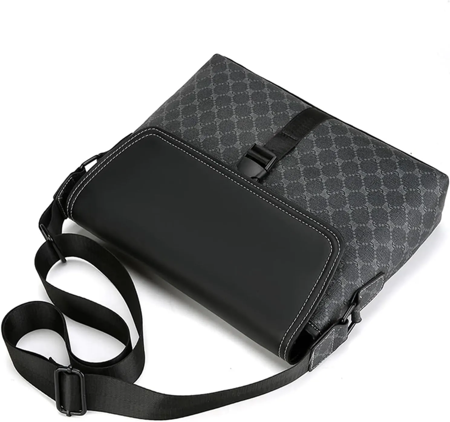 Casual large capacity printed leather men's shoulder bags messenger bag kurt geiger bags