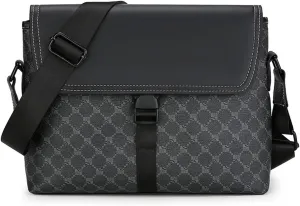 Casual large capacity printed leather men's shoulder bags messenger bag kurt geiger bags