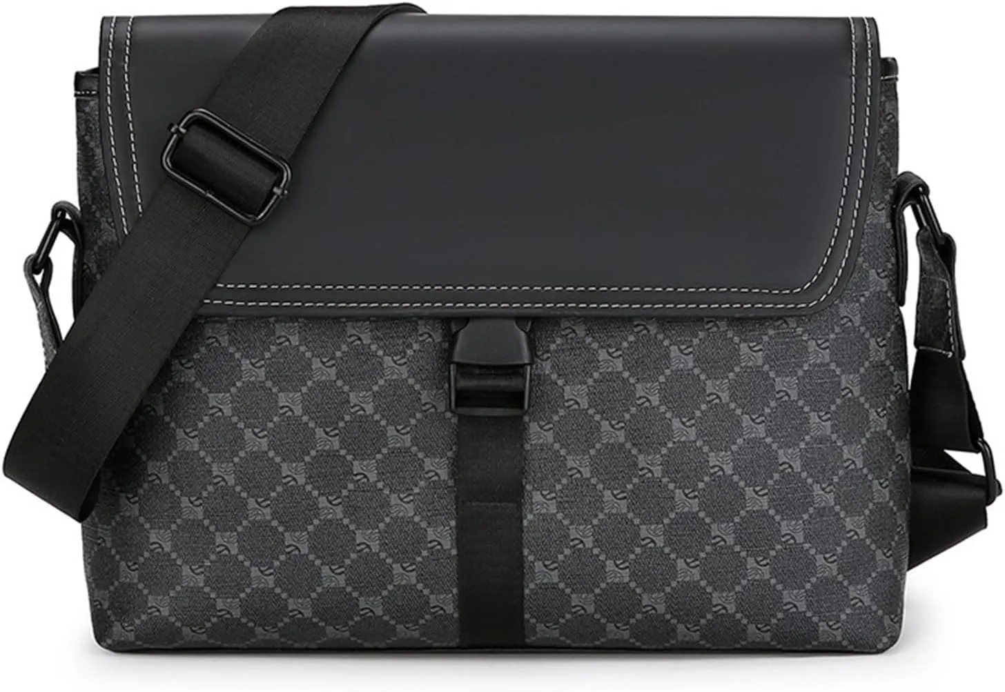 Casual large capacity printed leather men's shoulder bags messenger bag kurt geiger bags