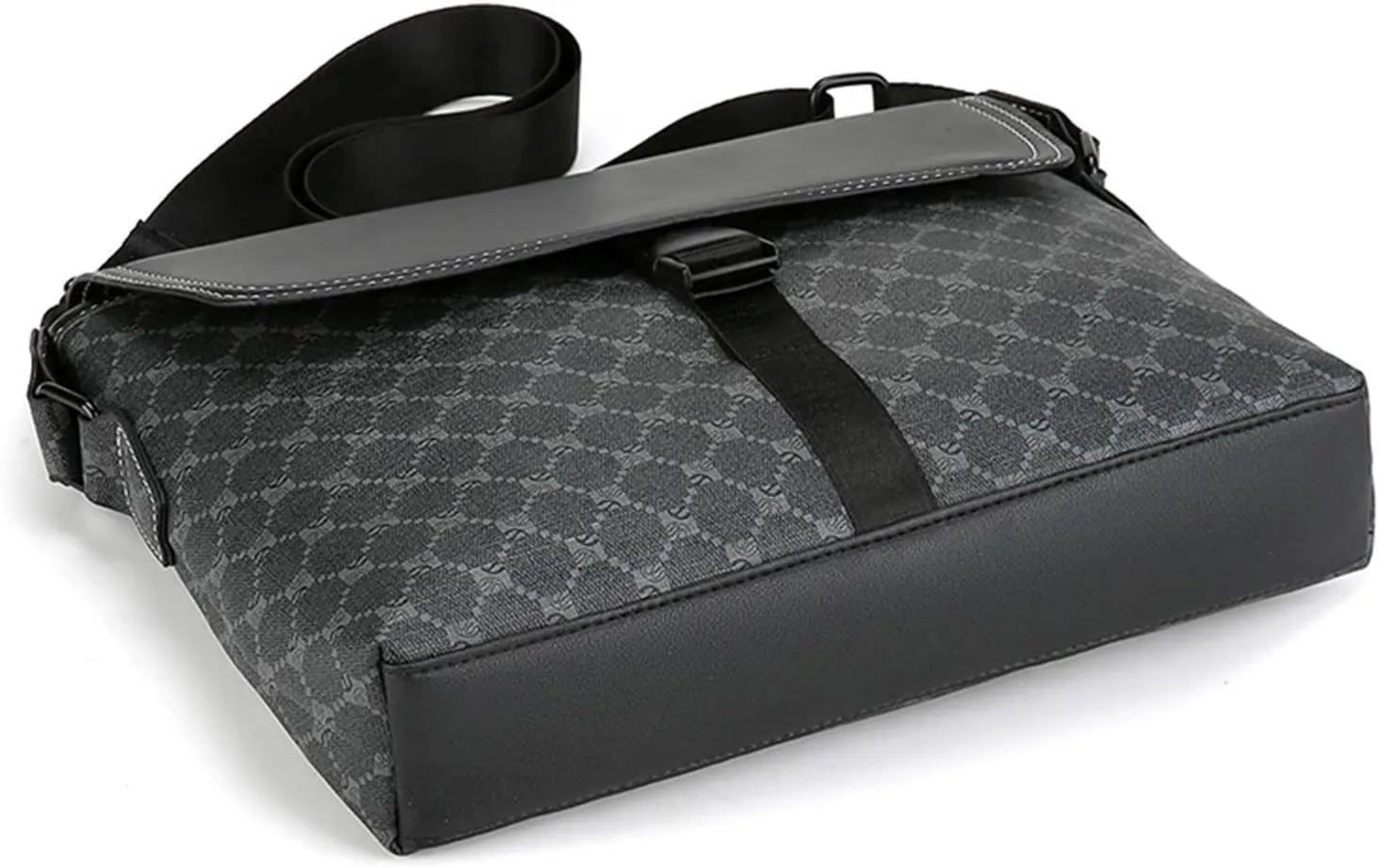 Casual large capacity printed leather men's shoulder bags messenger bag kurt geiger bags