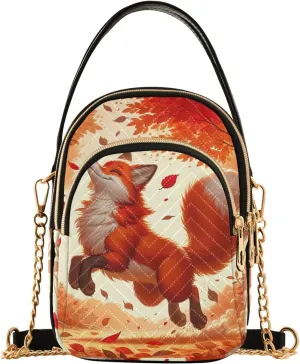 Cats Dancing on Galaxy Funny Quilted Shoulder Bags for Women Purse with Chain Strap